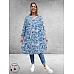 NO.1 By OX Jurk Smock Blauw-Wit 